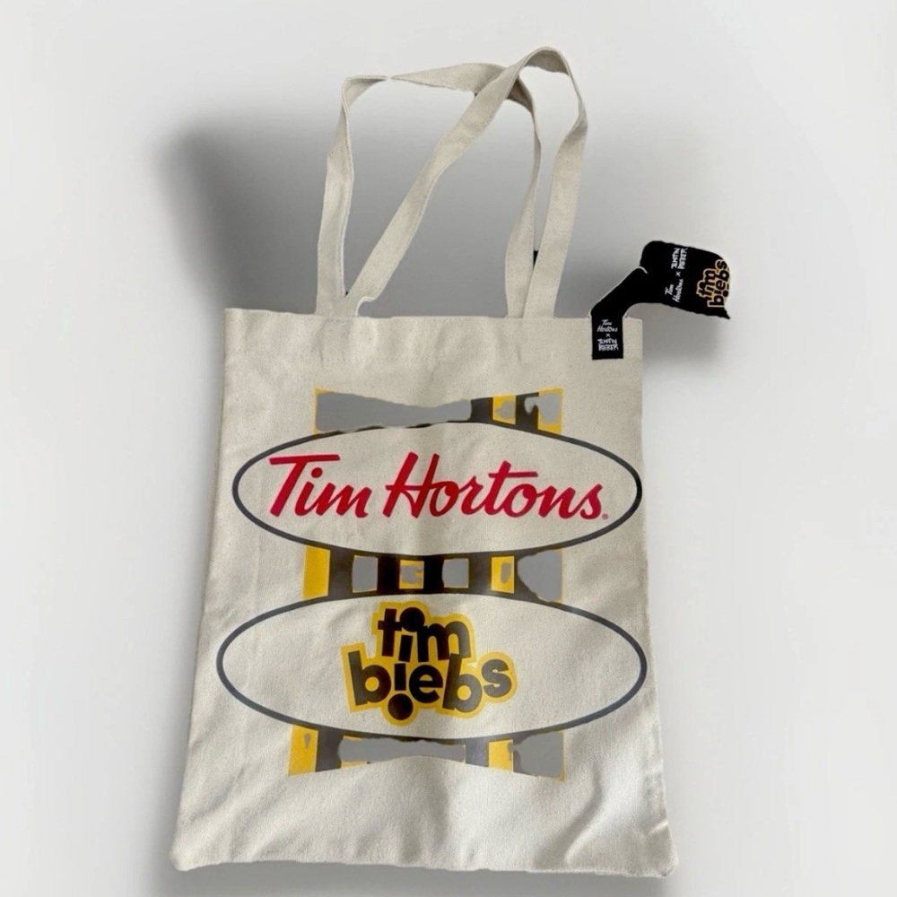Tim Hortons Canvas Tote/Shoulder Bag Tim Hortons x Justin Bieber Collectible